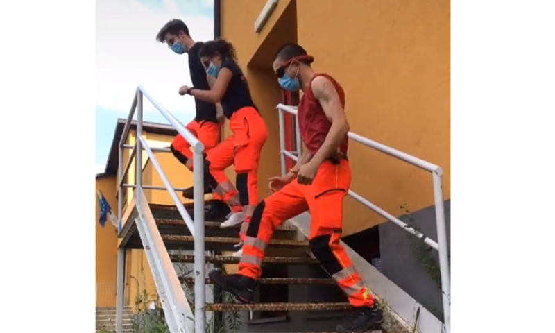 La Croce Verde di Villastellone sbarca su TikTok con un ballo spettacolare