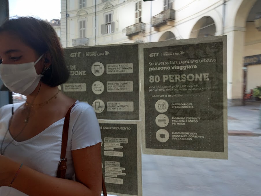 GTT: per ogni bus l’indicazione del numero massimo di persone che possono essere a bordo