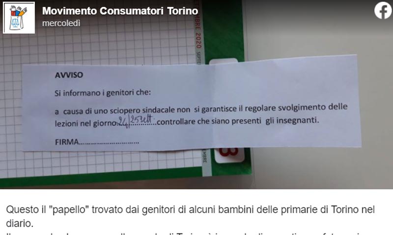 Viva la tecnologia: nel diario di scuola i docenti comunicano ancora con i “pizzini”