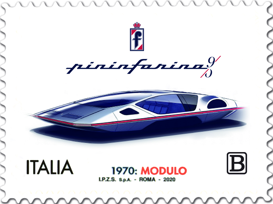 Francobollo in onore della Pininfarina