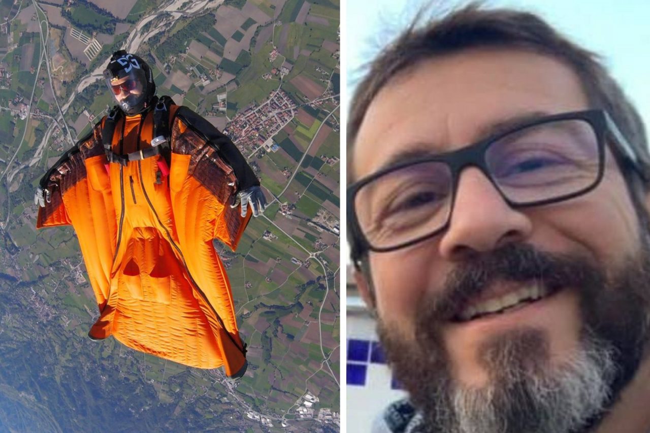 Schianto fatale con la tuta alare: morto 46enne torinese