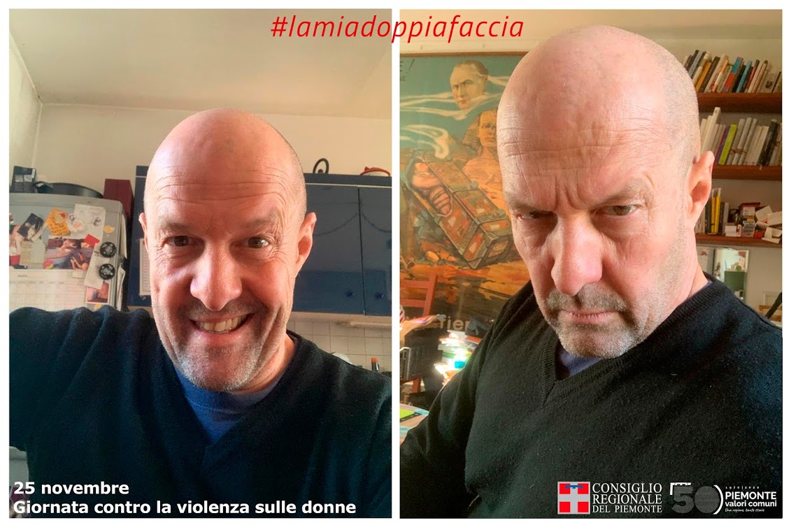 Campagna fotografica #lamiadoppiafaccia per la Giornata Internazionale contro la violenza sulle donne