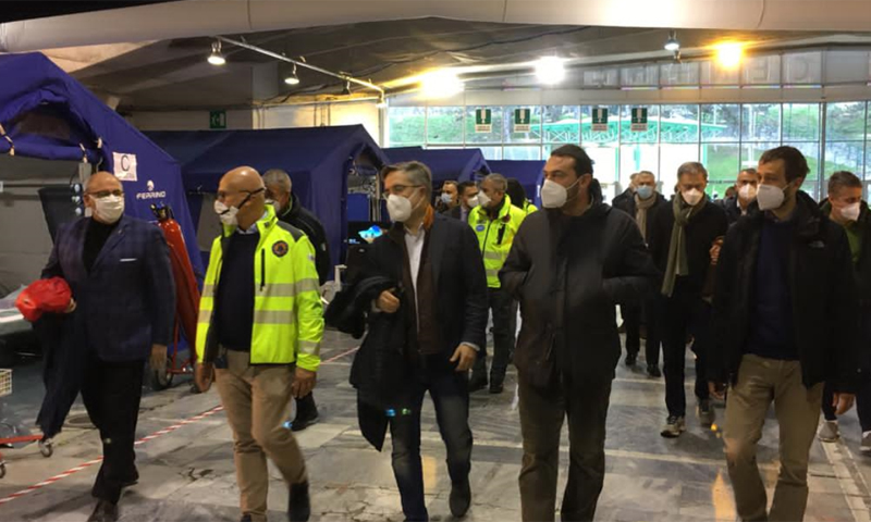 Inaugurato il nuovo ospedale da campo nel parco del Valentino a Torino GALLERY