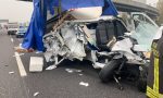 Incidente in A4 a Brandizzo, le foto del fugone "disintegrato"