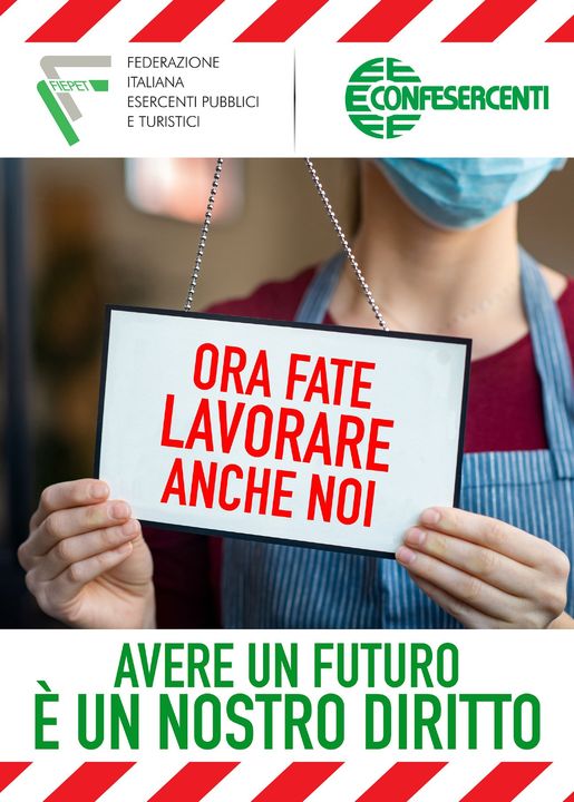 Oggi, venerdì, bar e ristoranti ancora in piazza: “Ora basta, dobbiamo riaprire subito”