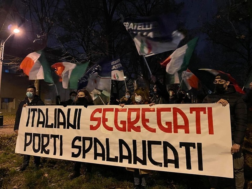 La Destra in piazza contro immigrazione e “porti aperti”