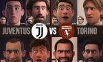 Il derby della Mole in versione cartoon: Juventus vs Torino