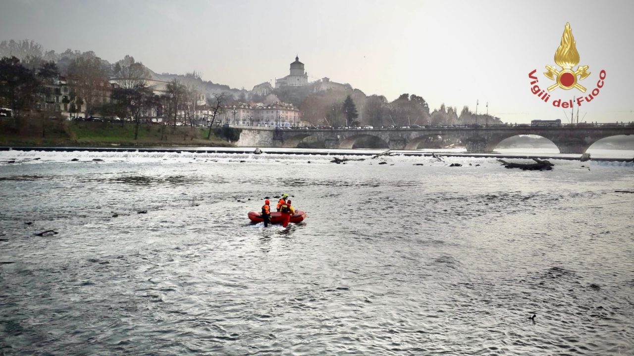 Vigili del Fuoco salvano un gabbiano nel Po