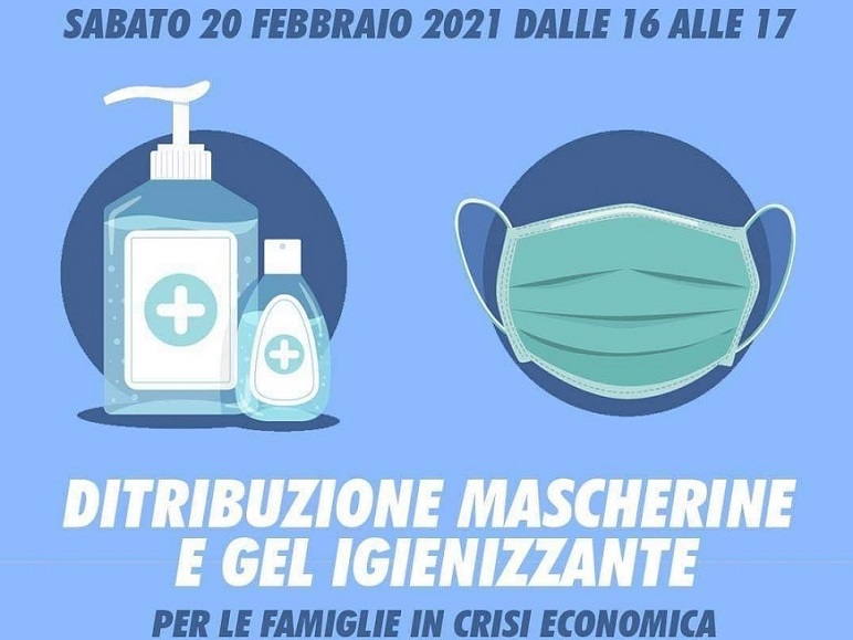 Mascherine e gel igienizzante gratis con la distribuzione di “Torino Tricolore”