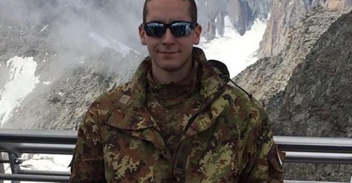 Il cordoglio dell’Associazione nazionale alpini per la morte del sottotenente Filippo Calandri