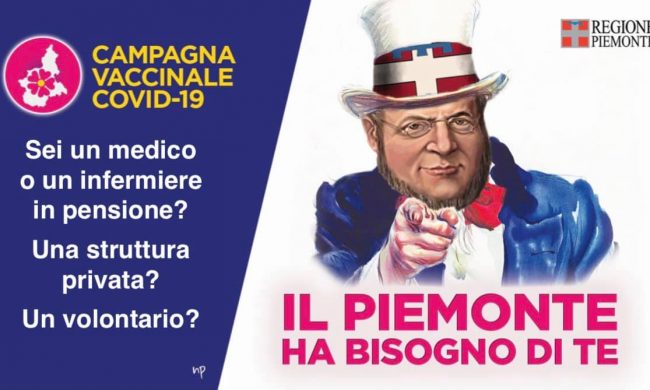 In Piemonte partita la vaccinazione degli over 70. Ma servono volontari e Cavour diventa lo zio Sam