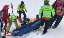 Scialpinista si rompe una gamba, salvato dal Soccorso Alpino