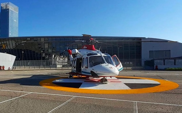 Il piazzale del Lingotto diventa aeroporto per gli elisoccorsi