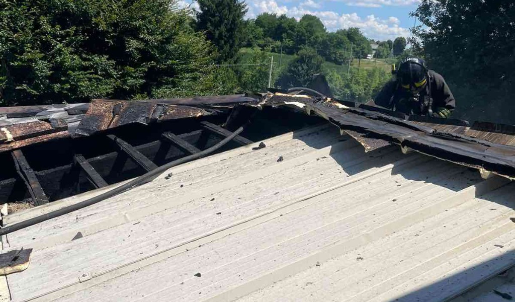 A fuoco il tetto del canile: salvi tutti gli animali