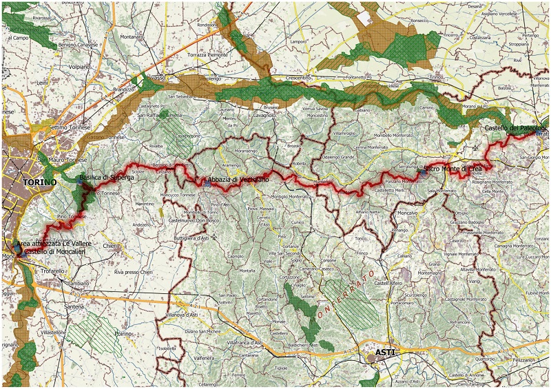 Itinerario cicloturistico “doc” da Superga a Crea