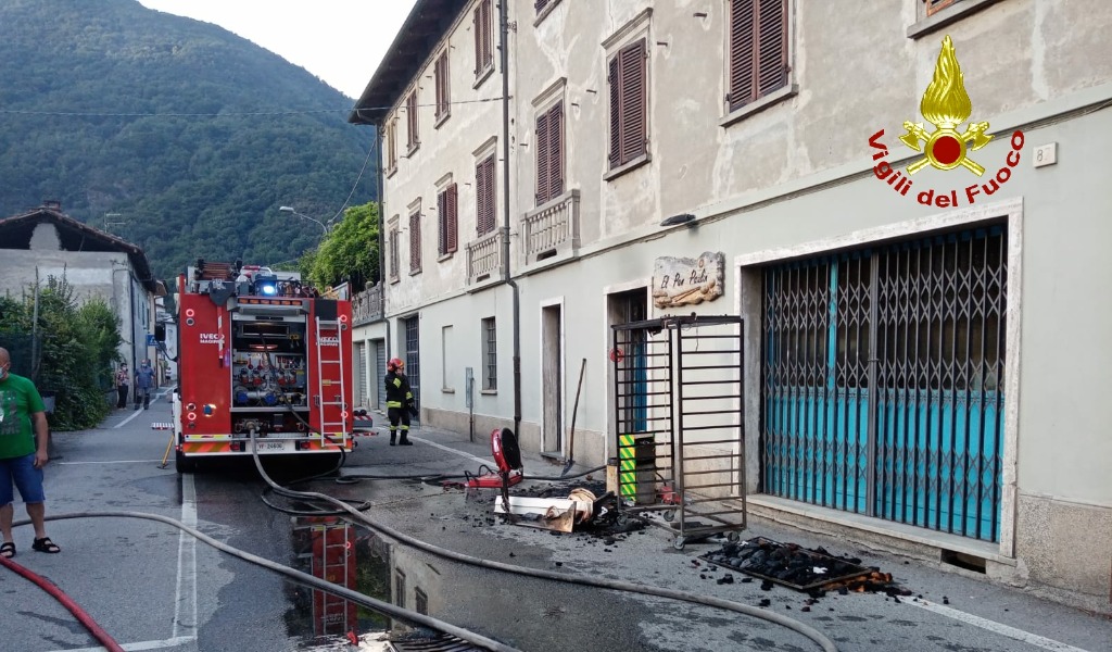Incendio in panetteria: lievemente intossicato il proprietario