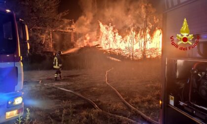 Incendio a Bussoleno: ci sono volute ore per spegnerlo