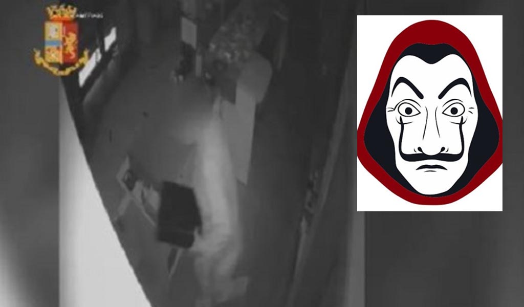 Ladro fan della “Casa di carta” tradito dalla felpa con Dalì