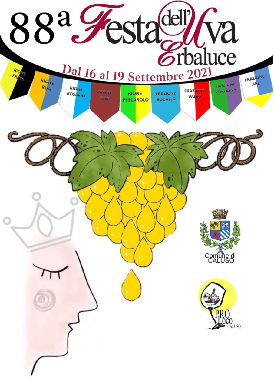 Al via giovedì 16 settembre la Festa dell’Uva a Caluso
