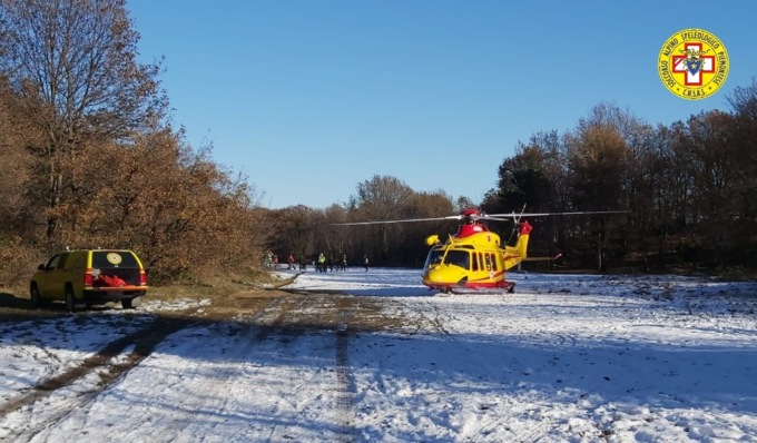 Ciclista cade sul monte Musinè, recuperato con l’elisoccorso e portato in ospedale