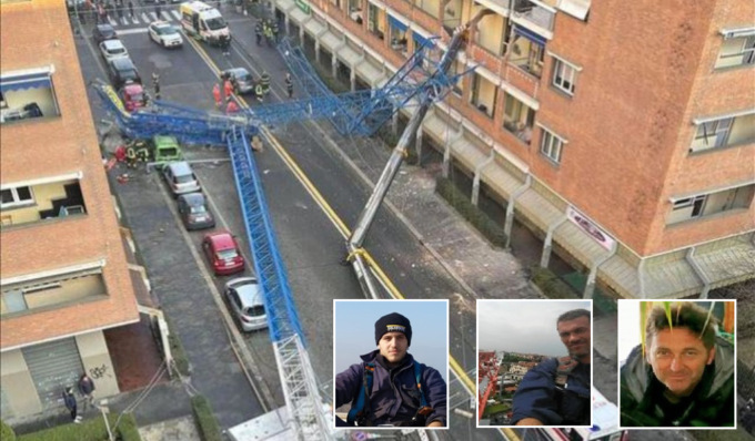 Domani lutto cittadino e i funerali dei tre operai morti nel crollo della gru