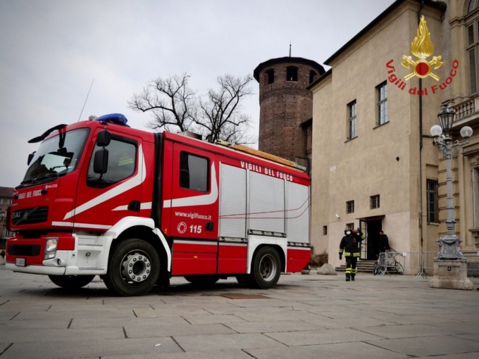 Principio d’incendio a Palazzo Madama, evacuati tutti i presenti