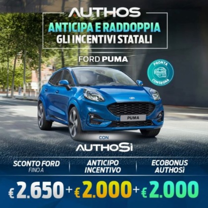 Nuova Ford Puma - Il crossover Ford - AUTHOS Torino