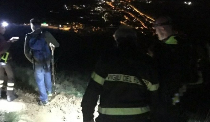 Due escursionisti si perdono (di notte) sul Monte Musinè, portati in salvo dai Vigili del Fuoco