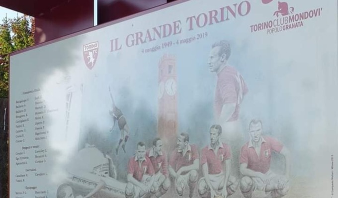Domani l’intitolazione al Grande Torino dell’area sportiva di Piazza a Mondovì