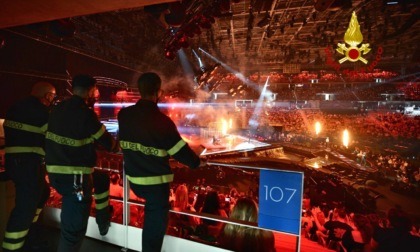 Eurovision Torino 2022: le foto dei Vigili del fuoco impegnati nella gestione delle misure di sicurezza