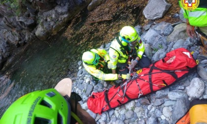 Orrido di Caprie: recuperata escursionista caduta dal sentiero nel ruscello sottostante