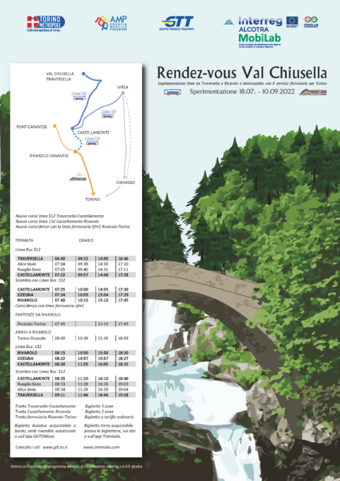 Con Mobilab potenziato il trasporto pubblico locale in Val Chiusella