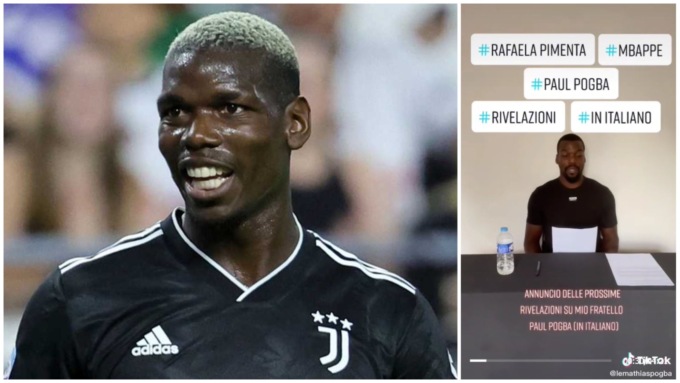 Paul Pogba minacciato e sequestrato dal fratello, che in un video promette rivelazioni shock