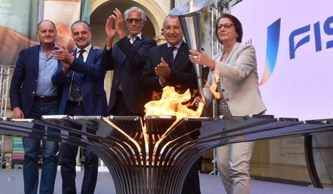 FISU World University Games 2023: al Rettorato UniTo la cerimonia di accensione della Fiamma del Sapere