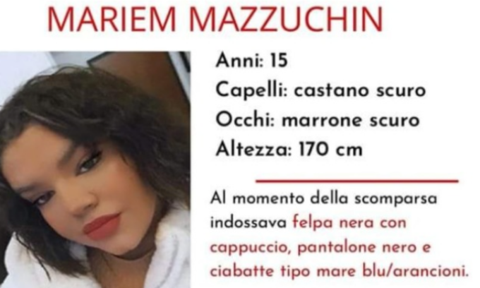 Scomparsa di Mariem Mazzucchin, il padre da Torino: “Forse è a Reggio Emilia”
