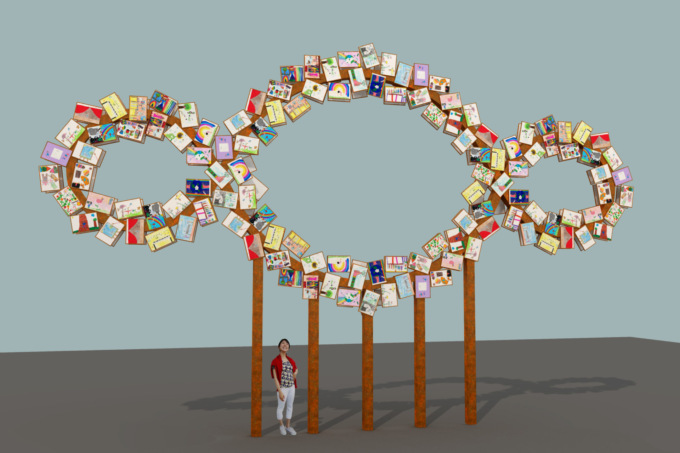 “Il Terzo Paradiso dei Talenti”, la grande scultura di Michelangelo Pistoletto