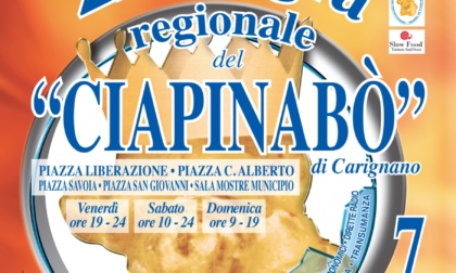 Carignano, torna da venerdì 7 a domenica 9 la Sagra regionale del Ciapinabò