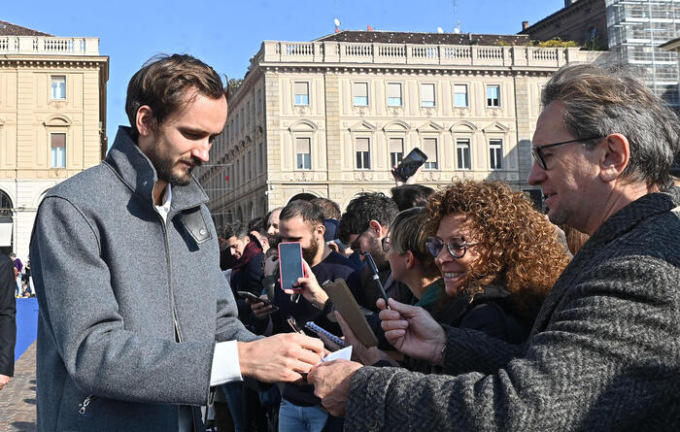 Atp tennis, da Nadal a Djokovic sul blue carpet in piazza San Carlo