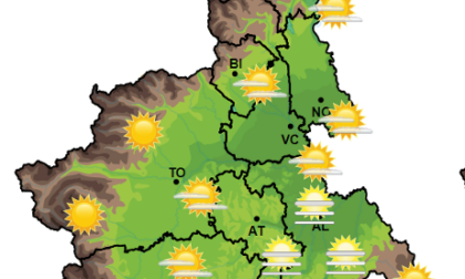 Piemonte, meteo: cielo poco nuvoloso e zero termico sui 3400-3500 m