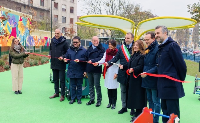 Inaugurato il Giardino del Sole davanti all’Ospedale Regina Margherita