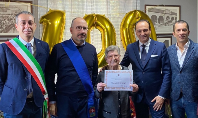 Nonna Maria compie 100 anni, adesso è “Patriarca dell’Astigiano”