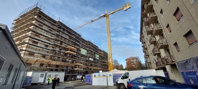 Superbonus, inaugurato a Venaria Reale il cantiere che prevede la riqualificazione di 354 appartamenti