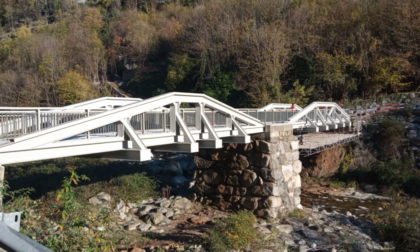 Riaperto il ponte di Ribordone nel Comune di Sparone