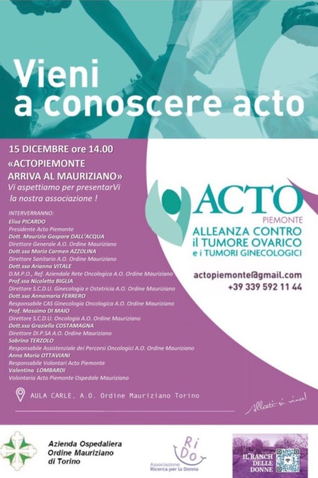 Acto Piemonte arriva all’Ospedale Mauriziano Umberto I Torino