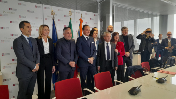 Conferenza stampa al grattacielo della Regione, Cirio: “Stiamo lavorando per rendere il Piemonte più moderno”