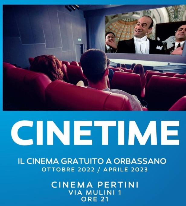 Cinetime, sabato 21 gennaio rassegna cinamatografica gratuita al Teatro Pertini di Orbassano