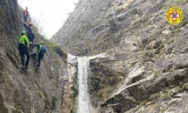 Soccorsi sei escursionisti bloccati sulla ferrata dell'Orrido di Foresto