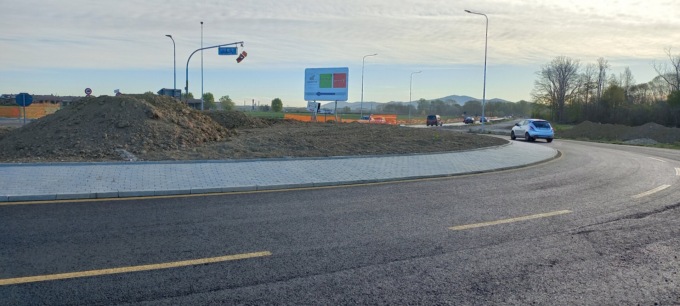 Aperta in modo provvisorio la rotatoria tra la Sp 174 e via Tetti Valfrè nel comune di Orbassano