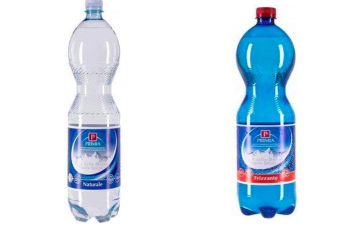 Il Ministero della Salute richiama dal mercato l’acqua Primia naturale e frizzante