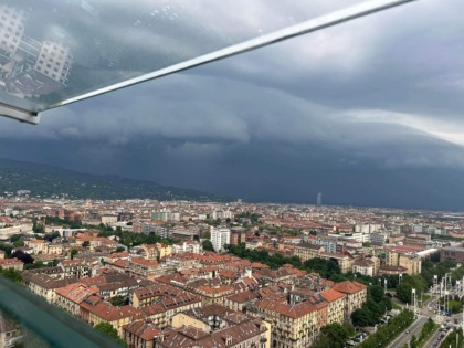Allerta gialla nel basso Torinese per temporali, grandine e forte vento